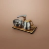 Stainless steel tea set, teapot with tea pot, multi-functional tea boiling and brewing combination Application Scenario